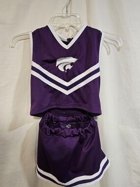 K State Little King Youth Extra Small Cheer Top And Skirt